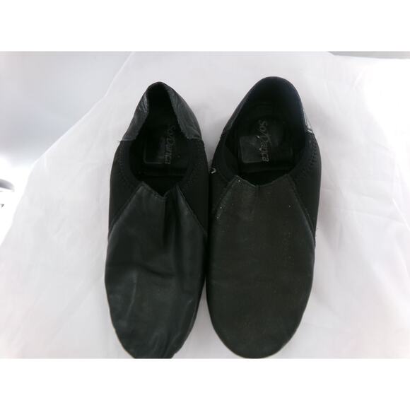 Dance Jazz Shoes DanzNMotion Black Adult 7M Stretch Leather Pull On Split Sole - Picture 3 of 6